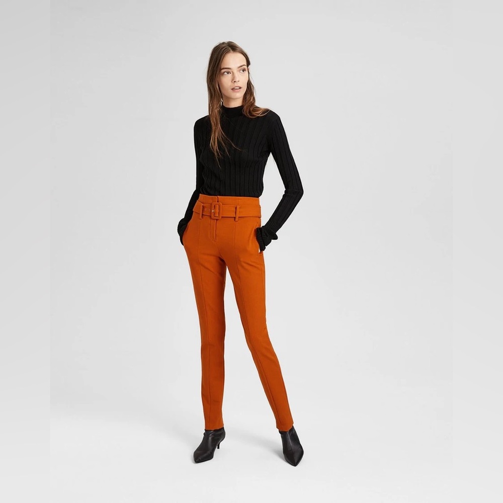 Theory tangerine Camogie pant, size 0 NWT
